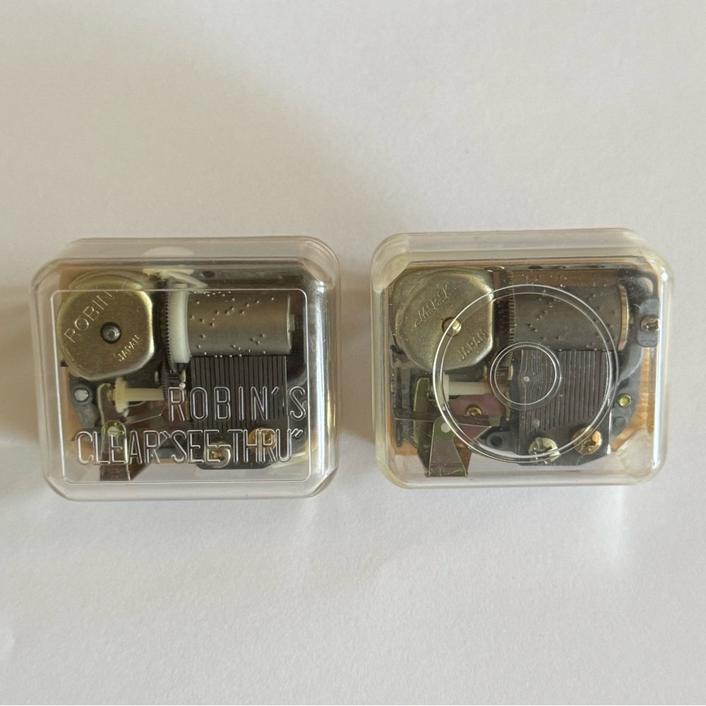 Wind up music box set of 2 - take me out to the ball game / teddy bear’s picnic